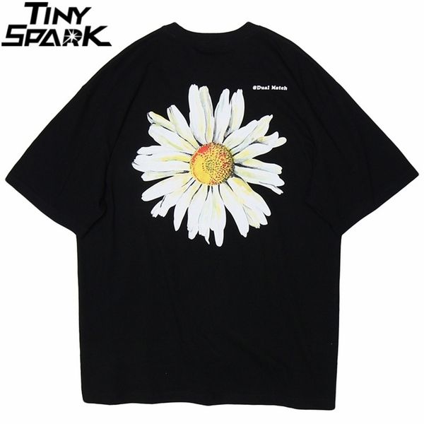 men hip hop t shirt streetwear chrysanthemum daisy t-shirt summer harajuku tshirt cotton short sleeve black tee flower 210324, White;black
men hip hop t shirt streetwear chrysanthemum daisy t-shirt summer harajuku tshirt cotton short sleeve black tee flower 210324, White;black