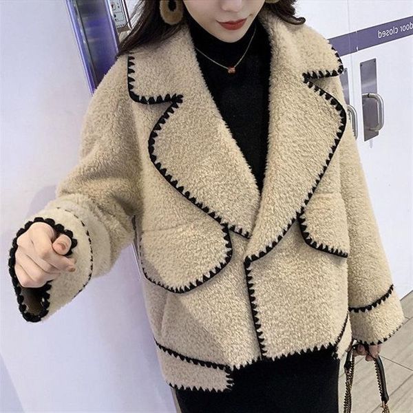 women's trench coats 2021 autumn and winter suit collar jacket retro wild small incense plus cashmere lamb, Tan;black
women's trench coats 2021 autumn and winter suit collar jacket retro wild small incense plus cashmere lamb, Tan;black
