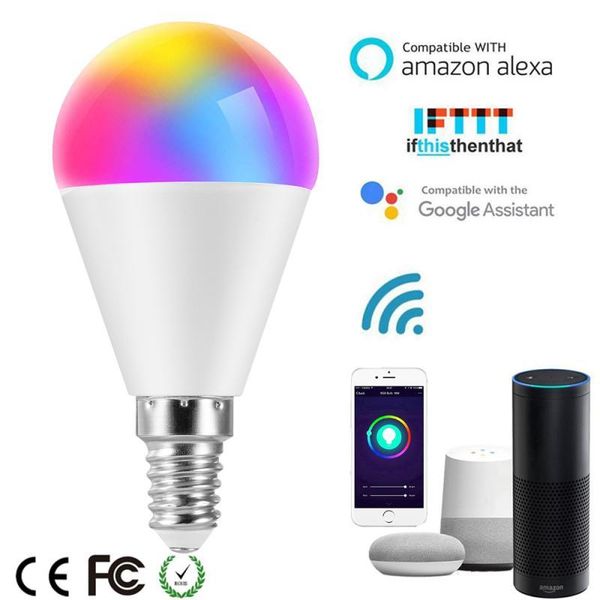 bulbs rgb + cw wifi smart lamp e27 6w dimmable led light app remote control for life voice alexa/google
bulbs rgb + cw wifi smart lamp e27 6w dimmable led light app remote control for life voice alexa/google