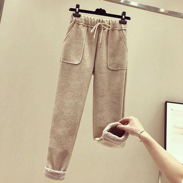women's pants & capris 2021 women wool harem autumn winter imitation lambskin solid color loose straight casual, Black;white
women's pants & capris 2021 women wool harem autumn winter imitation lambskin solid color loose straight casual, Black;white
