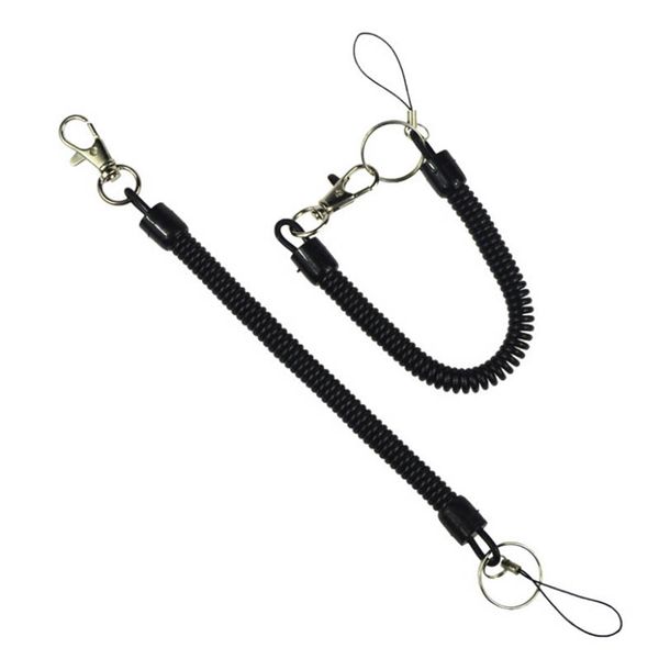lobster clasp hook black spring stretchy coil keyring keychain strap rope cord swivel lobster clasp clips key hooks, Silver
lobster clasp hook black spring stretchy coil keyring keychain strap rope cord swivel lobster clasp clips key hooks, Silver