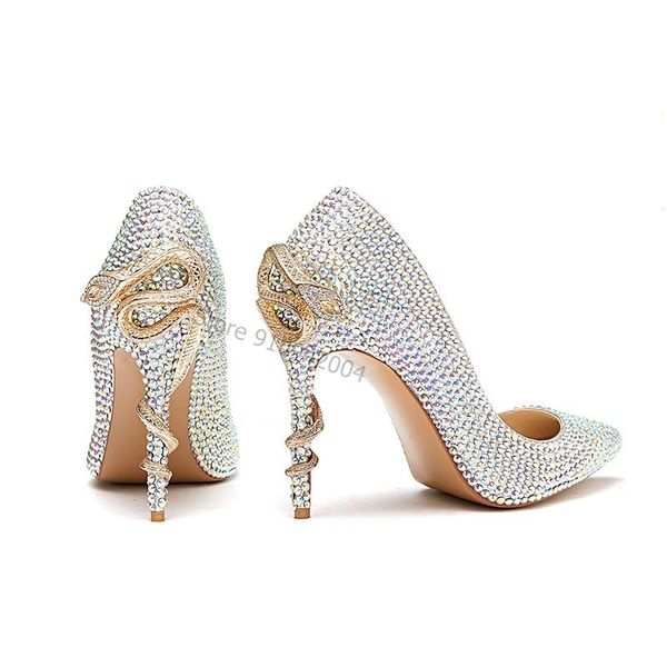 dress shoes women pointed toe rhinestone high heels chic diamonds snake party elegant wedding, Black
dress shoes women pointed toe rhinestone high heels chic diamonds snake party elegant wedding, Black