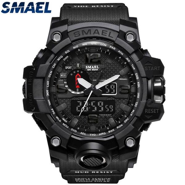 wristwatches smael men sport fashion analog quartz watch satch led digital clock waterproof watches mens relogio mas, Slivery;brown 
wristwatches smael men sport fashion analog quartz watch satch led digital clock waterproof watches mens relogio mas, Slivery;brown