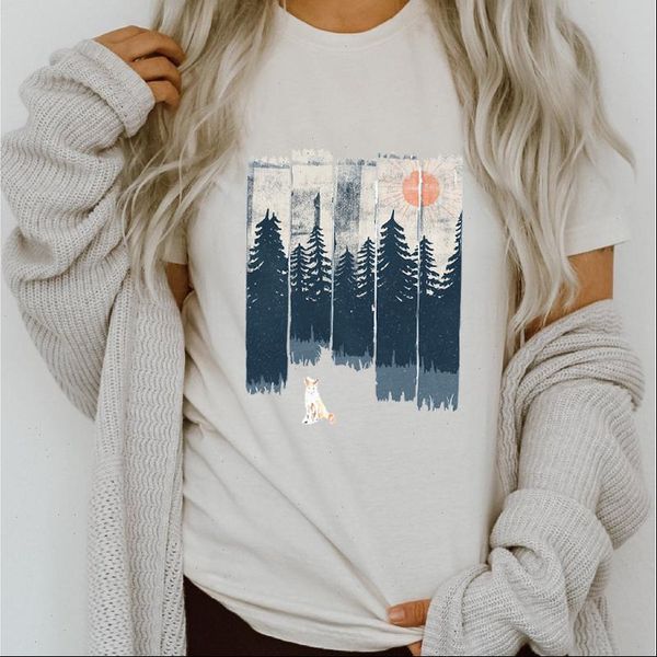 women graphic womens forest mountain casual 90s spring summer printing lady clothes clothing tees print female tshirt t shirt, White
women graphic womens forest mountain casual 90s spring summer printing lady clothes clothing tees print female tshirt t shirt, White