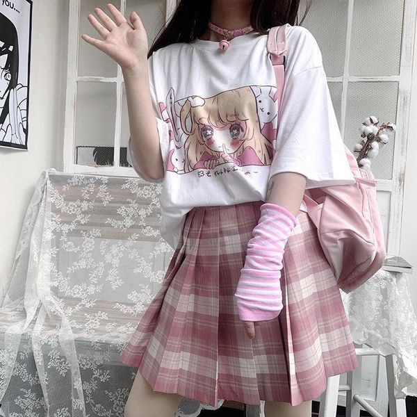 women's t-shirt summer white t shirt women kawaii graphic tees for teen preppy style cartoon print short sleeve japanese streetwear e
women's t-shirt summer white t shirt women kawaii graphic tees for teen preppy style cartoon print short sleeve japanese streetwear e