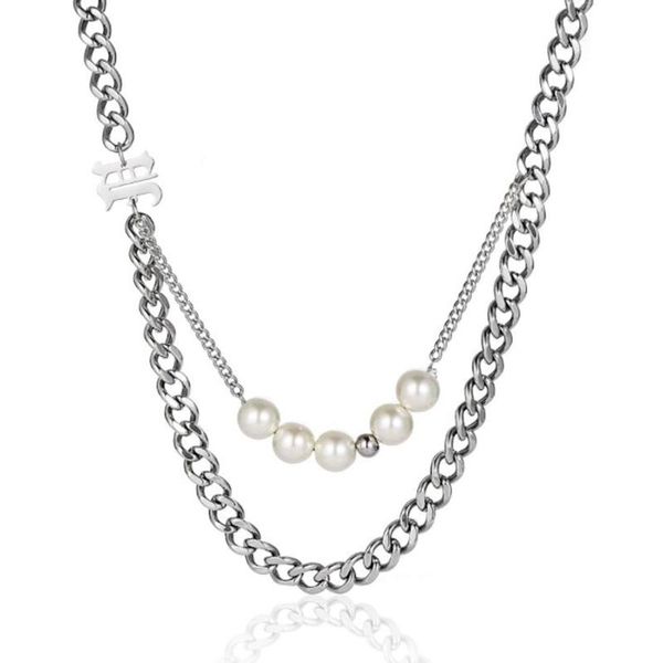 chains stainless steel hip hop initial letter m pearl pendant necklace jewelry men women bilayer sweater chain necklaces gift for him, Silver
chains stainless steel hip hop initial letter m pearl pendant necklace jewelry men women bilayer sweater chain necklaces gift for him, Silver