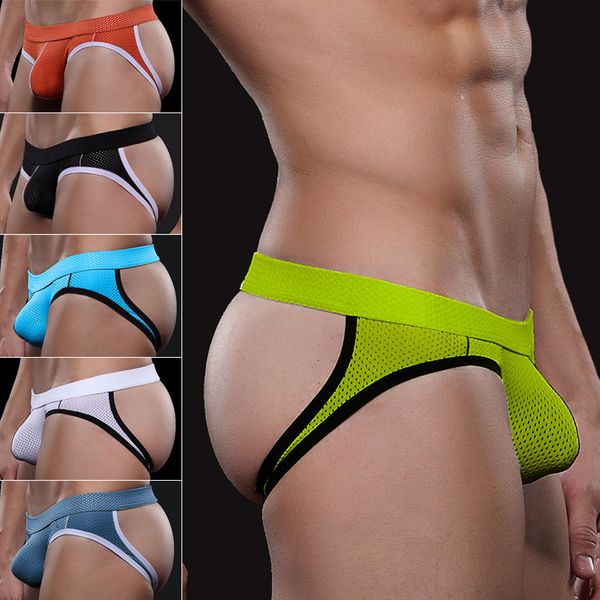 men's mesh hole breathable thong fashion wide belt fun double underwear, Black;white
men's mesh hole breathable thong fashion wide belt fun double underwear, Black;white