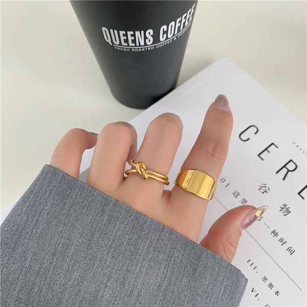 wedding rings yun ruo arrival 316 l titanium steel korean fashion simple gold knot ring geometric cross glossy jewelry water proof, Slivery;golden
wedding rings yun ruo arrival 316 l titanium steel korean fashion simple gold knot ring geometric cross glossy jewelry water proof, Slivery;golden