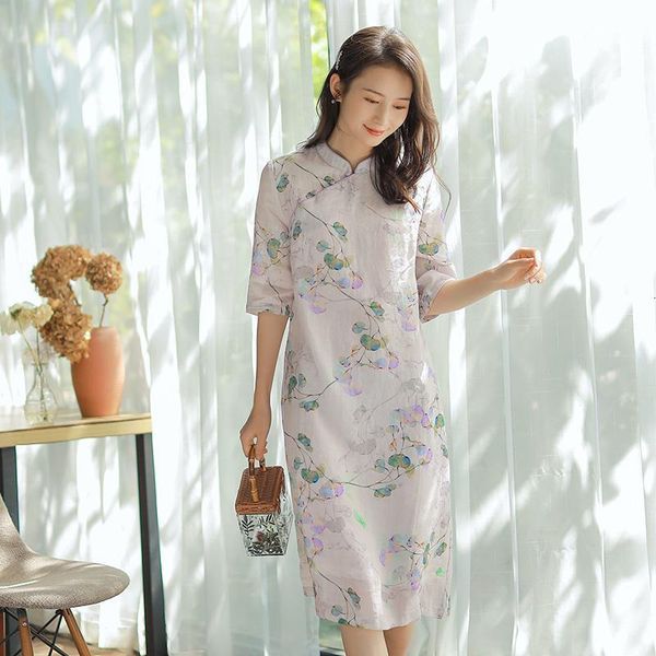 luxury casual dresses hangzhou medium length improved cheongsam summer 2021 women's drs with thin temperament printed straight skirt, Black;gray
luxury casual dresses hangzhou medium length improved cheongsam summer 2021 women's drs with thin temperament printed straight skirt, Black;gray