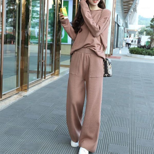 women's tracksuits 2021 autumn winter two piece set women knit sweater crop pants tracksuit outfits stacked leggings ensemble femme, Gray
women's tracksuits 2021 autumn winter two piece set women knit sweater crop pants tracksuit outfits stacked leggings ensemble femme, Gray