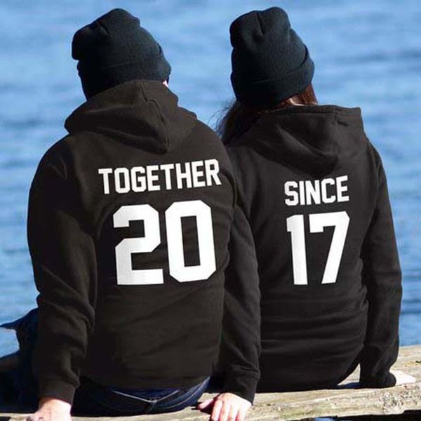 women's hoodies & sweatshirts together since couples women matching sweatshirt casual long sleeve jumper pullover valentine's day, Black
women's hoodies & sweatshirts together since couples women matching sweatshirt casual long sleeve jumper pullover valentine's day, Black