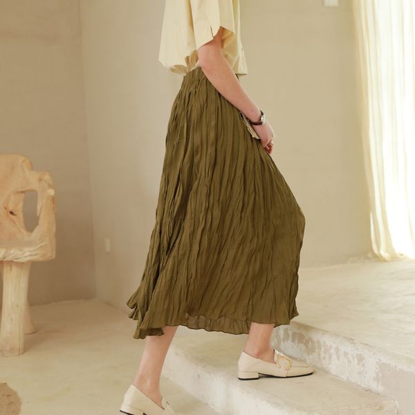 skirts hxjp summer 2021 female plissado shows a thin loose mid-long, chiffon skirt high waist, Black
skirts hxjp summer 2021 female plissado shows a thin loose mid-long, chiffon skirt high waist, Black