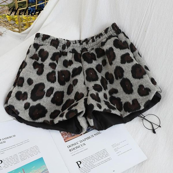 women's shorts heliar women grey leopard woolen highstreet club elastic waist autumn winter for, White;black
women's shorts heliar women grey leopard woolen highstreet club elastic waist autumn winter for, White;black