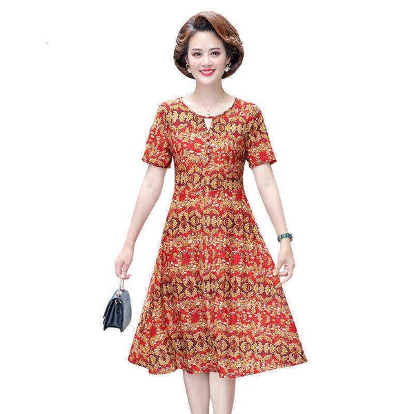 aged women's middle summer style mother's skirt foreign broad lady's temperament comfortable 50 year old knee dress, Black;gray
aged women's middle summer style mother's skirt foreign broad lady's temperament comfortable 50 year old knee dress, Black;gray