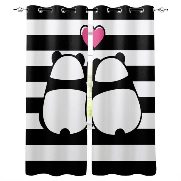 black and white stripes panda bedroom modern window curtain for living room decoration curtains home textile drapes &
black and white stripes panda bedroom modern window curtain for living room decoration curtains home textile drapes &