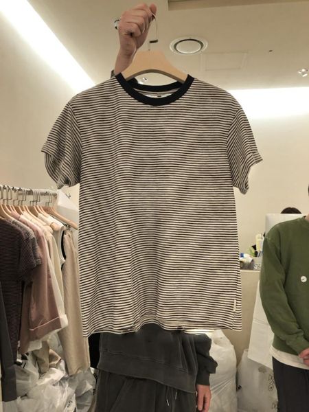 women's t-shirt 2021 summer korean version of the round neck striped fashion wild loose short-sleeved casual women graphic tee, White
women's t-shirt 2021 summer korean version of the round neck striped fashion wild loose short-sleeved casual women graphic tee, White