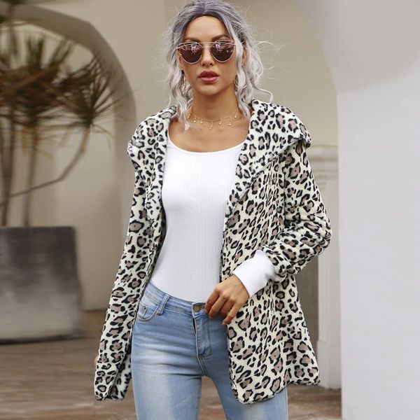 women's jackets women coat long sleeve hooded autumn warm open stitch outwear casual fashion leopard printed femme d30, Black;brown
women's jackets women coat long sleeve hooded autumn warm open stitch outwear casual fashion leopard printed femme d30, Black;brown