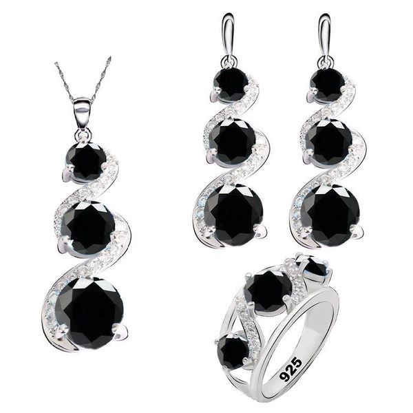 earrings & necklace black blue semi-precious silver color jewelry sets for women birthday long pendant ring
earrings & necklace black blue semi-precious silver color jewelry sets for women birthday long pendant ring