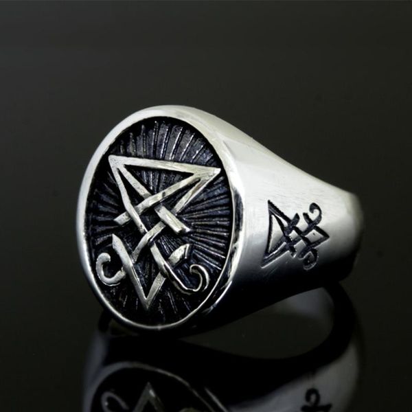 cluster rings lucifer stainless steel sigil baphomet satanic of satan ring amulet witchcraft wicca jewelry, Golden;silver
cluster rings lucifer stainless steel sigil baphomet satanic of satan ring amulet witchcraft wicca jewelry, Golden;silver