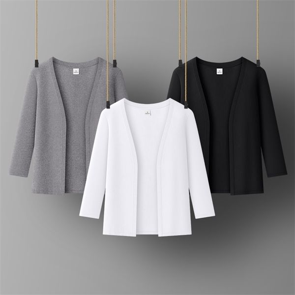 women cotton cuasual coat lady office jacket v-neck three quarter sleeve all match women 210804, Black;brown
women cotton cuasual coat lady office jacket v-neck three quarter sleeve all match women 210804, Black;brown