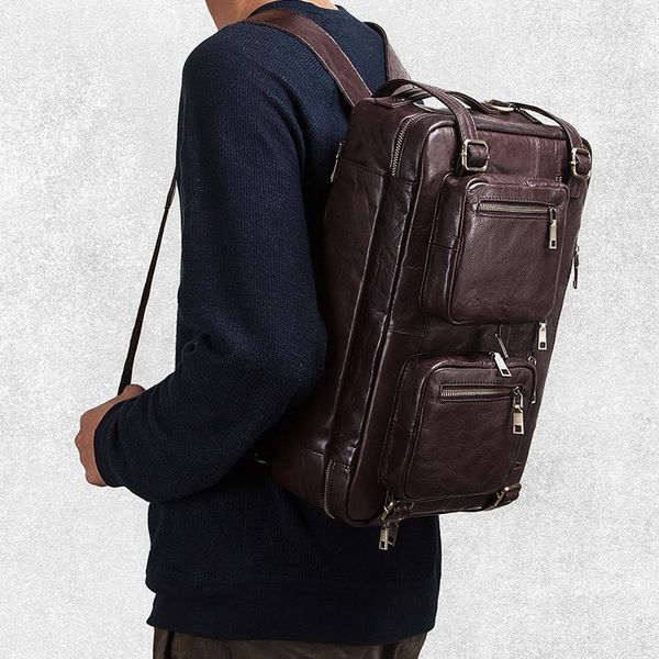 backpack zzslhl large capacity men's genuine leather male travel bag luggage bucket shoulder bags business high quality
backpack zzslhl large capacity men's genuine leather male travel bag luggage bucket shoulder bags business high quality