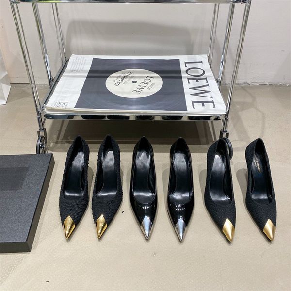 designer high womens heels dress shoes sandals metal pointed toe sandal leather sole women wedding party prom shoe, Black
designer high womens heels dress shoes sandals metal pointed toe sandal leather sole women wedding party prom shoe, Black