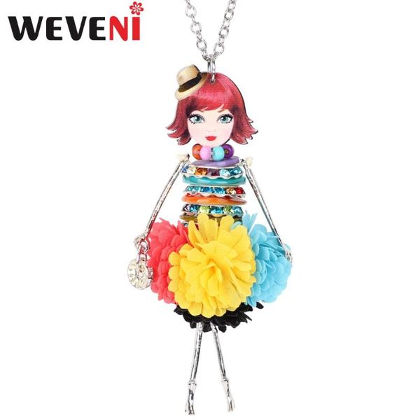 pendant necklaces weveni original shell dress doll necklace long chain collar trendy jewelry wholesale for women christmas gift, Silver
pendant necklaces weveni original shell dress doll necklace long chain collar trendy jewelry wholesale for women christmas gift, Silver