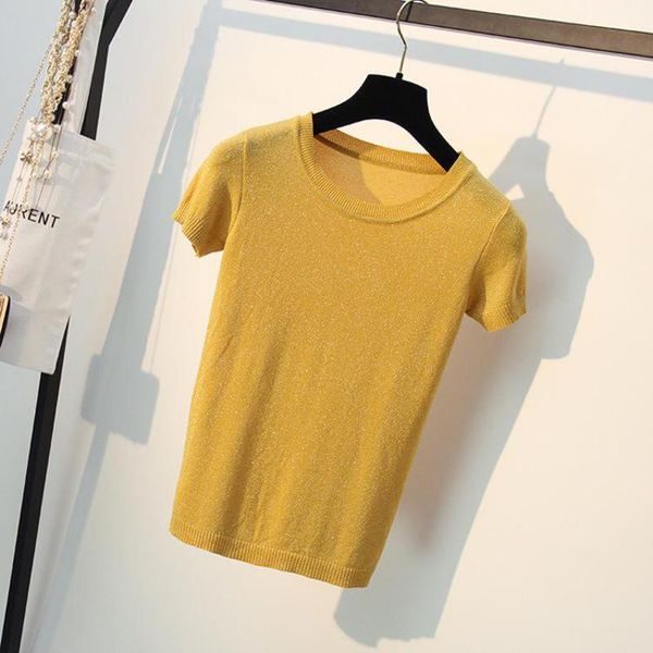 women's sweaters bling knitting tees women 2021 summer casual ladies shirts white black yellow pullovers lurex clothings
women's sweaters bling knitting tees women 2021 summer casual ladies shirts white black yellow pullovers lurex clothings