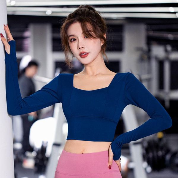 yoga outfit knitted seamless long sleeve running shirts athletic gym sport fitness workout training stretchy t-shirt 
yoga outfit knitted seamless long sleeve running shirts athletic gym sport fitness workout training stretchy t-shirt