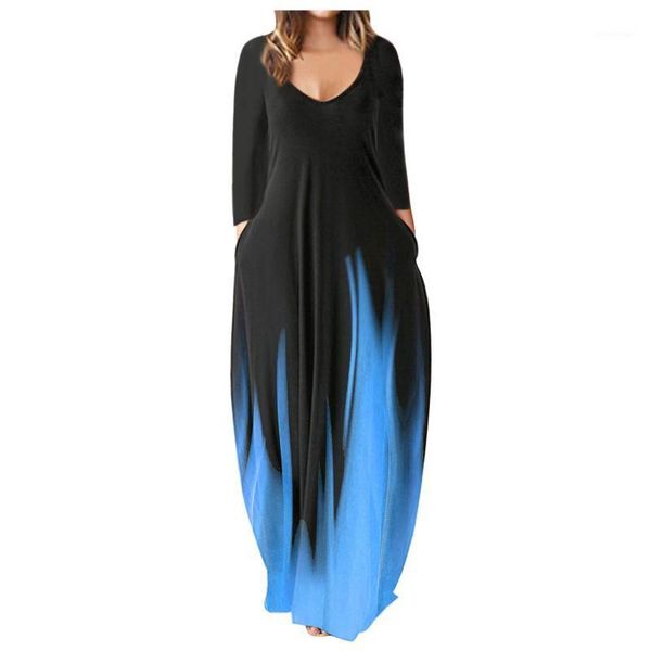 casual dresses gradient print long sleeve maxi dress women low cut vintage boho with pocket cocktail party beach robe longue, Black;gray
casual dresses gradient print long sleeve maxi dress women low cut vintage boho with pocket cocktail party beach robe longue, Black;gray