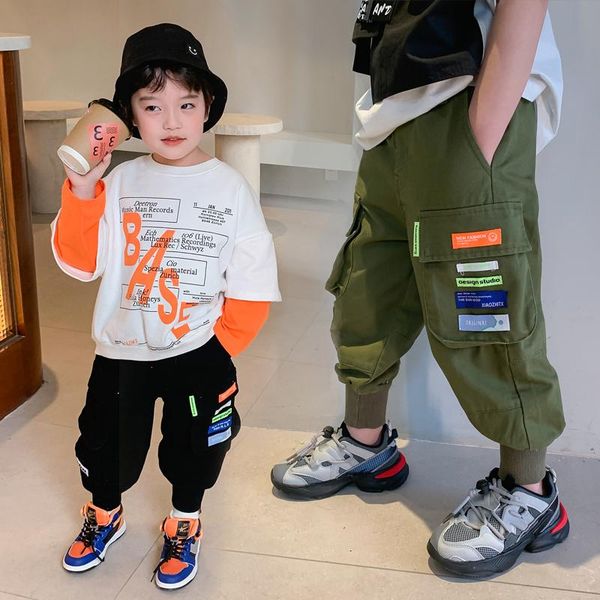 children's pants boys baby pure cotton casual cargo spring 2021 fashion for older children trousers, Blue
children's pants boys baby pure cotton casual cargo spring 2021 fashion for older children trousers, Blue