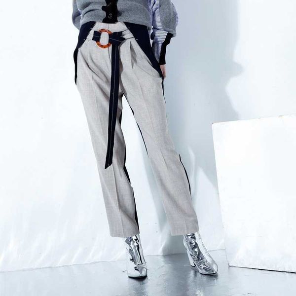 spring patchwork contrast color women trousers casual korean loose sashes fashion pants office lady elegant pantalones 210525, Black;white
spring patchwork contrast color women trousers casual korean loose sashes fashion pants office lady elegant pantalones 210525, Black;white