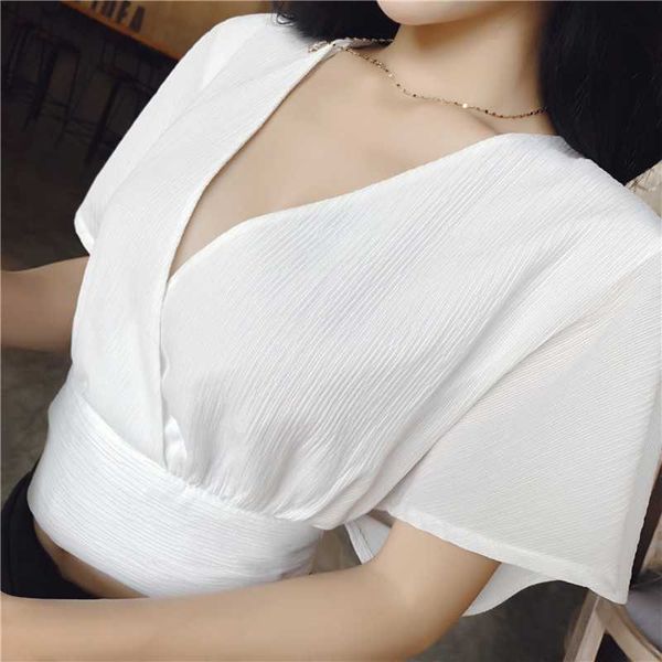 summer fashion ladies v-neck batwing sleeve shirts loose backless blouse back bow elegant prom female 210601, White
summer fashion ladies v-neck batwing sleeve shirts loose backless blouse back bow elegant prom female 210601, White