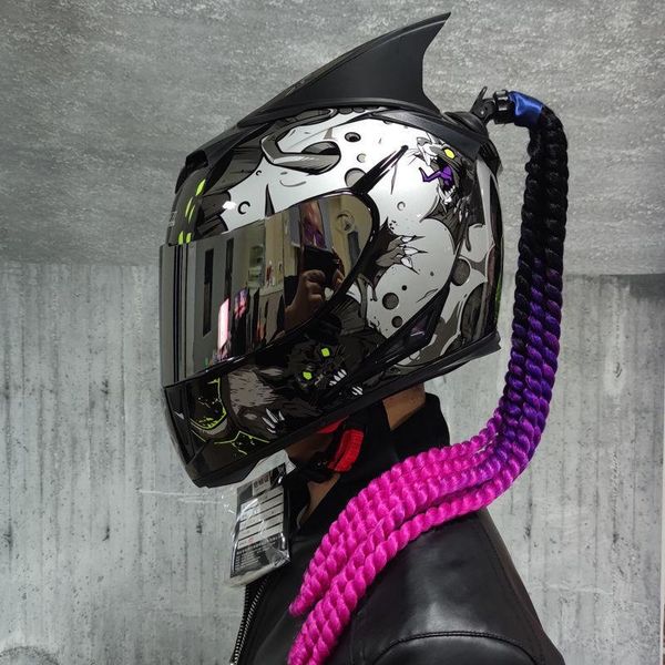 motorcycle helmets full face helmet riding safety double lens racing moto individuality braids horns motosiklet aksesuarlar
motorcycle helmets full face helmet riding safety double lens racing moto individuality braids horns motosiklet aksesuarlar