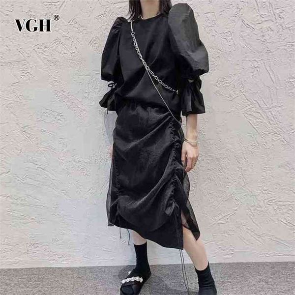 casual black irregular skirt for women high waist drawstring ruched slim korean midi skirts female summer fashion style 210531
casual black irregular skirt for women high waist drawstring ruched slim korean midi skirts female summer fashion style 210531