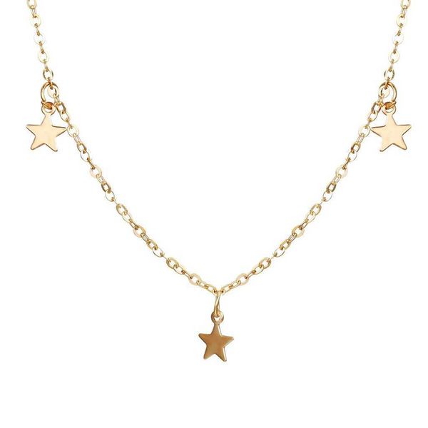 designer necklace luxury jewelry three stars retro clavicle chain for women chain gold plated metal neck chokers, Silver
designer necklace luxury jewelry three stars retro clavicle chain for women chain gold plated metal neck chokers, Silver