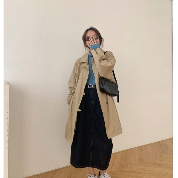 women's trench coats luyibbk wind loose waist casual medium length windbreaker coat, Tan;black
women's trench coats luyibbk wind loose waist casual medium length windbreaker coat, Tan;black