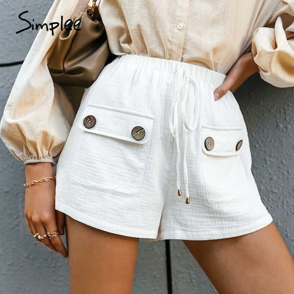 cotton high-waist straight-leg shorts casual pocket button summer female shorts elegant white loose office lady shorts 210611, White;black
cotton high-waist straight-leg shorts casual pocket button summer female shorts elegant white loose office lady shorts 210611, White;black