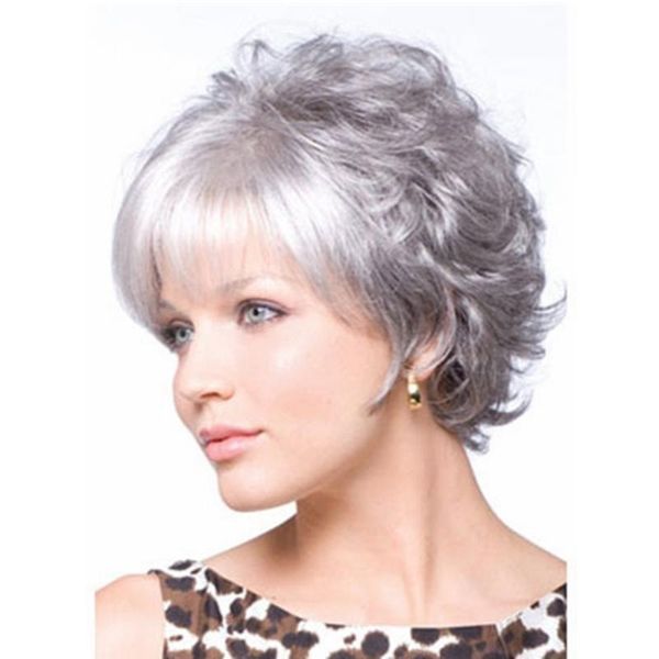 synthetic wigs whimsical w women wig silver grey ombre short layered curly hair puffy bangs wavy, Black
synthetic wigs whimsical w women wig silver grey ombre short layered curly hair puffy bangs wavy, Black