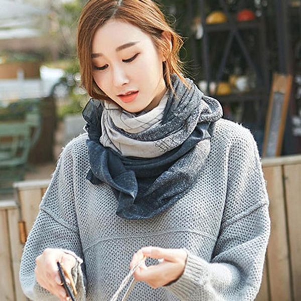 scarves women summer beach sunscreen retro pattern warp spring autumn female vintage stitching two-colors thin shawls, Blue;gray
scarves women summer beach sunscreen retro pattern warp spring autumn female vintage stitching two-colors thin shawls, Blue;gray