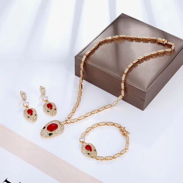 colored stone snake earrings 18k gold plated choker necklaces and bracelets cubic zircon wedding party jewelry sets for women, Black
colored stone snake earrings 18k gold plated choker necklaces and bracelets cubic zircon wedding party jewelry sets for women, Black