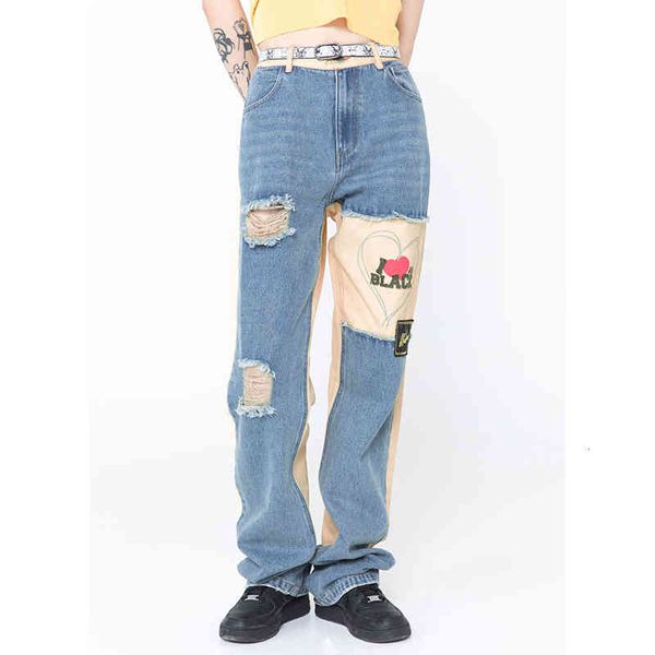 men's jeans torn hole embroidered from the denim male and female pants oversize high street casual jeans loose jean block vli2, Blue
men's jeans torn hole embroidered from the denim male and female pants oversize high street casual jeans loose jean block vli2, Blue