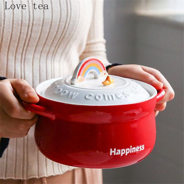 instant noodle bowl with lid ceramic cute student dormitory japanese-style soup ears can be microwave heated bowls
instant noodle bowl with lid ceramic cute student dormitory japanese-style soup ears can be microwave heated bowls
