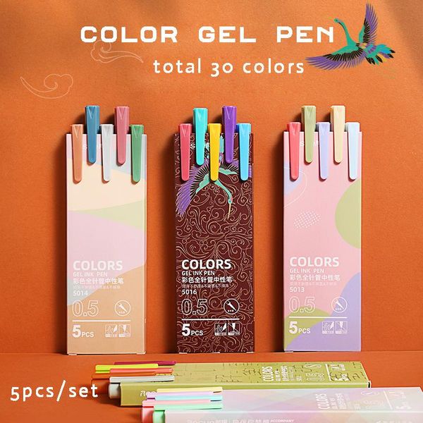 gel pens 5pcs/set pen 0.5mm refill smooth ink writing durable signing 30 colors vintage color macarons school office gift
gel pens 5pcs/set pen 0.5mm refill smooth ink writing durable signing 30 colors vintage color macarons school office gift