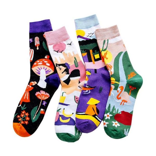 socks & hosiery colorful novel women spring streetwear happy fashion cotton sox harajuku creative funny mushroom flowerroom print sock, Black;white
socks & hosiery colorful novel women spring streetwear happy fashion cotton sox harajuku creative funny mushroom flowerroom print sock, Black;white