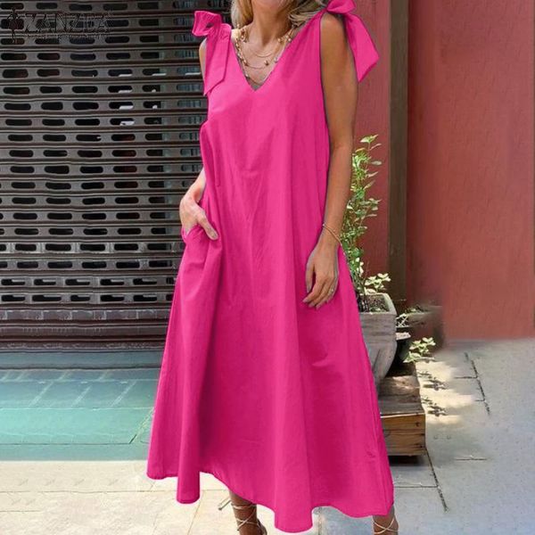 casual dresses zanzea fashion women 2021 summer strap maxi vestidos solid lace up long sundress lady loose a-line robe, Black;gray
casual dresses zanzea fashion women 2021 summer strap maxi vestidos solid lace up long sundress lady loose a-line robe, Black;gray