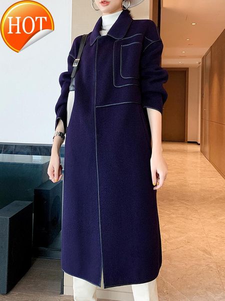 women's tracksuits coat double-sided cashmere mid-length over-knee loose wide version high-end 2021 navy blue woolen, Gray
women's tracksuits coat double-sided cashmere mid-length over-knee loose wide version high-end 2021 navy blue woolen, Gray
