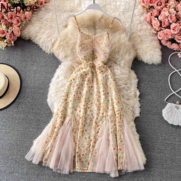 neploe chic sweet dress women summer embroidery floral spaghetti strap dresses sleeveless gauze patchwork fishtail vestidos 210422, Black;gray
neploe chic sweet dress women summer embroidery floral spaghetti strap dresses sleeveless gauze patchwork fishtail vestidos 210422, Black;gray