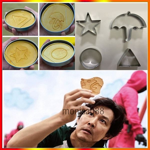 squidgamer sugar honeycomb mold cake biscuit molds 4-piece set full kit dalgona candy recipe round pentagonal star umbrella-shaped triangle
squidgamer sugar honeycomb mold cake biscuit molds 4-piece set full kit dalgona candy recipe round pentagonal star umbrella-shaped triangle