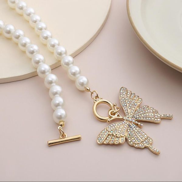 new bling bling rhinestone pendant necklace ladies fashion pearl butterfly necklace jewelry accessories, Silver
new bling bling rhinestone pendant necklace ladies fashion pearl butterfly necklace jewelry accessories, Silver